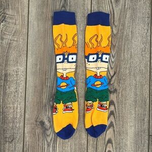 🧦 Vibrant Rugrats Chuckie Finster Socks - NWOT